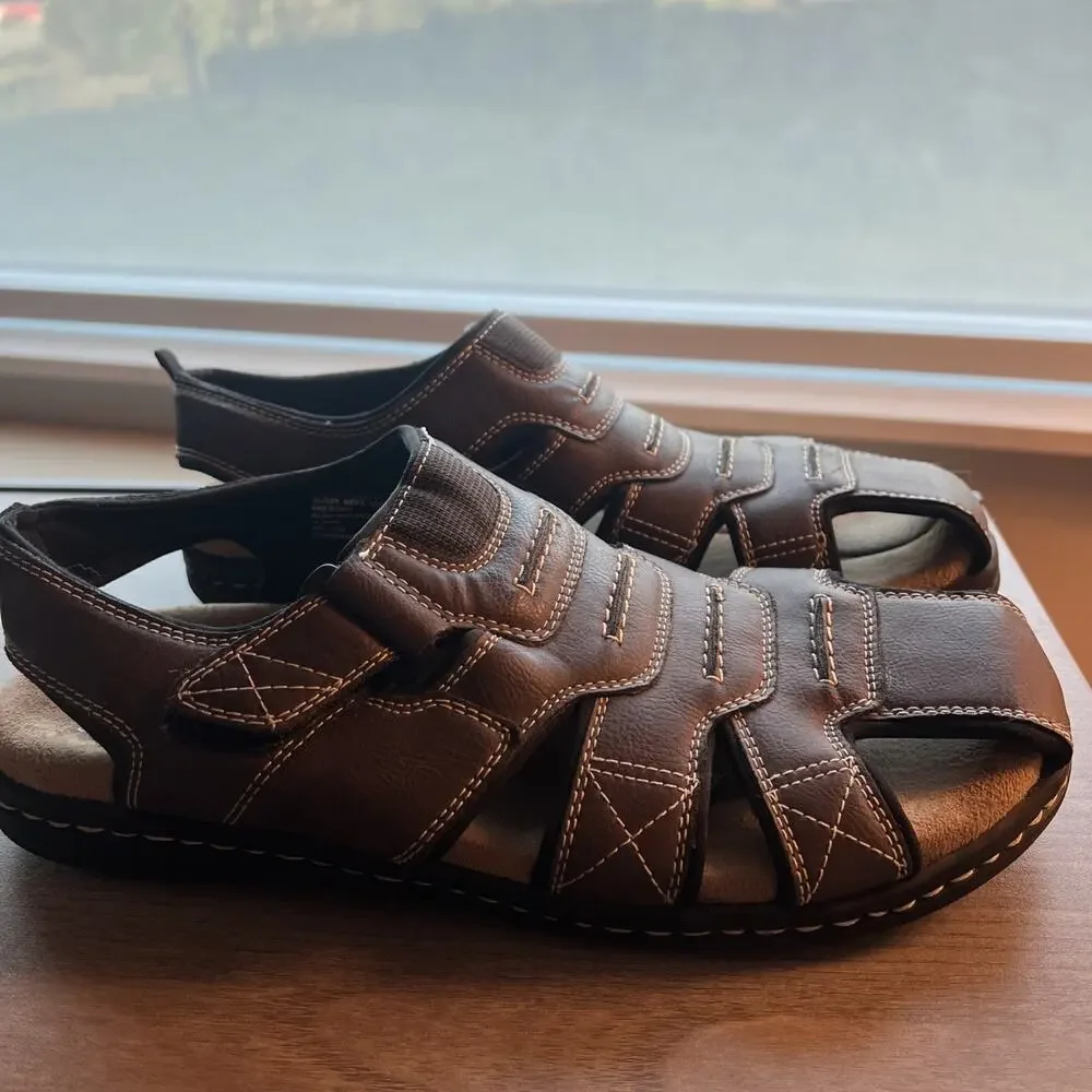 Dockers Searose Memory Foam Closed-Toe Fisherman Sandals Mens Size 11M